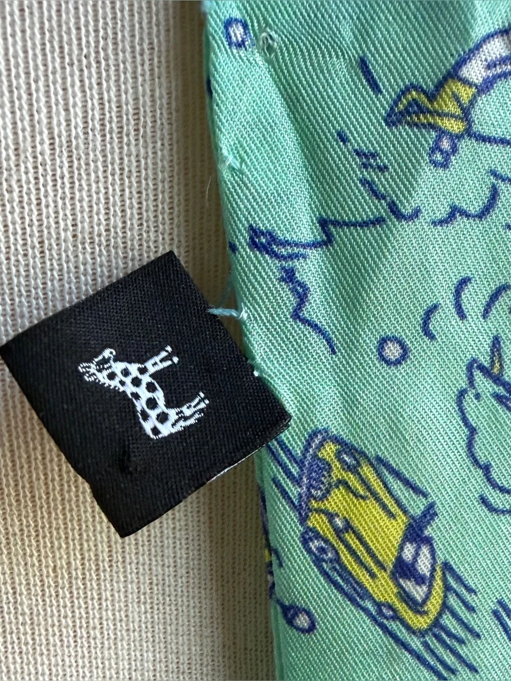 ⛳️ Echo Silk Preppy Aqua Teal Blue Ribbon Scarf Golf Convertible Car Sailboat